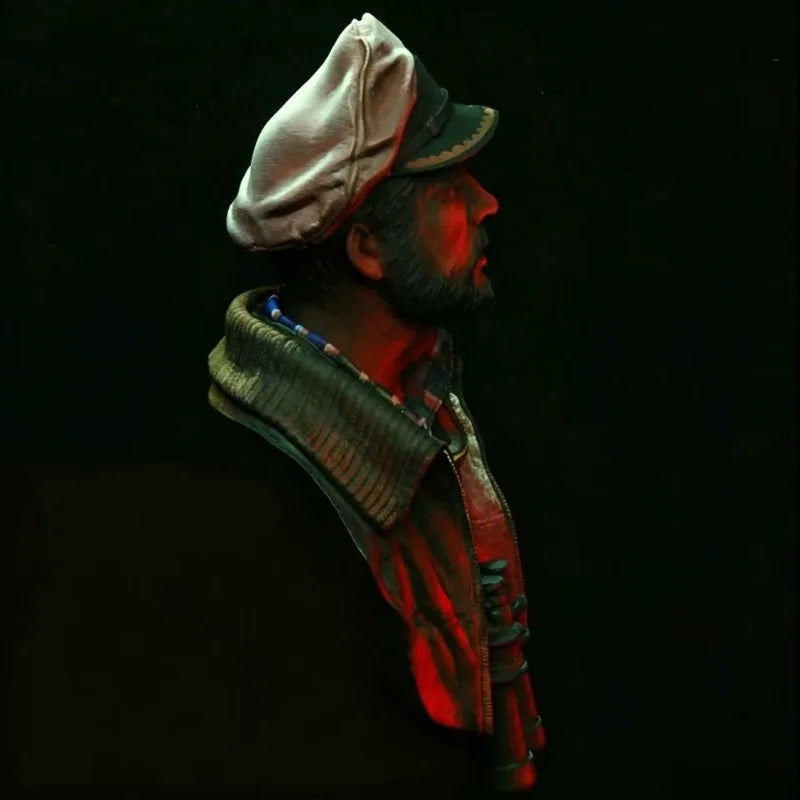 1/10 WWI German Infantry Sergeant, Resin Model Bust Kit, Unassembled and Unpainted