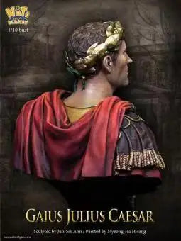 1/10 Ancient Roman Commander in Red Cape with Laurel Wreath, Resin Model Bust Kit, Unassembled and Unpainted