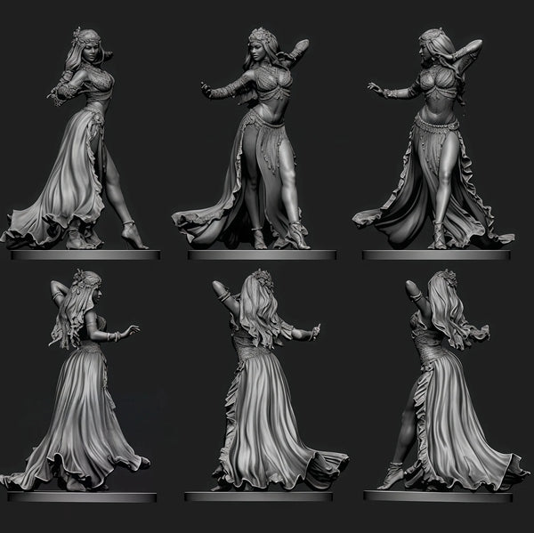 1/24 Sorceress in Flowing Robes, Resin Model Figure Kit, Fantasy Theme, Unassembled and Unpainted