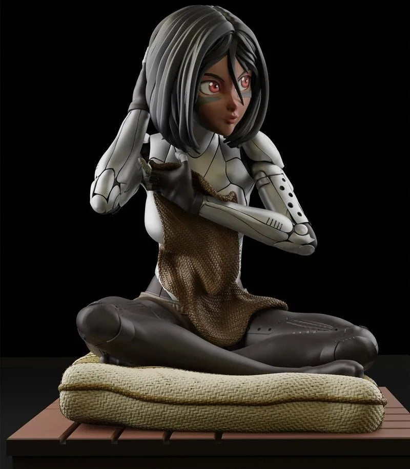 1/24 Female Robot Warriors, 2 Figures, Resin Model Figure Kit, Sci-Fi Theme, Unassembled and Unpainted