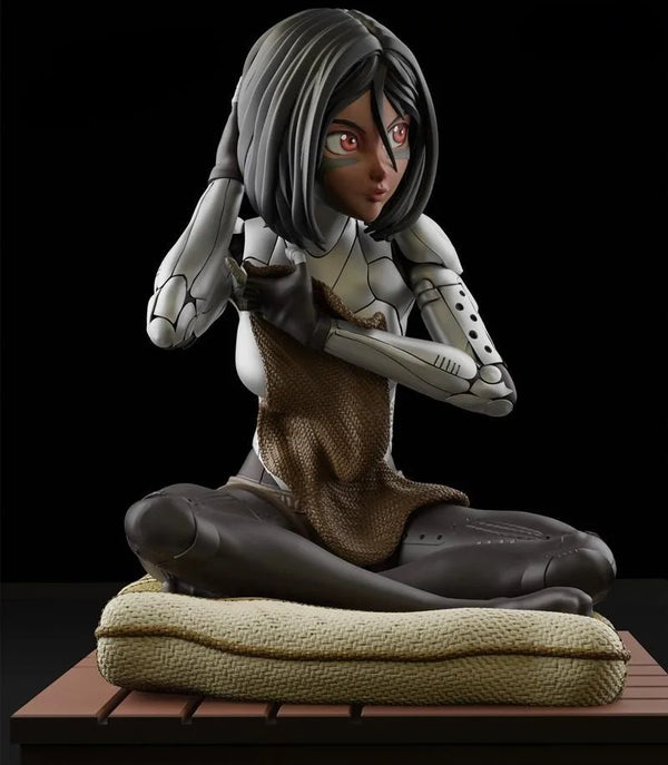 1/24 Female Robot Warriors, 2 Figures, Resin Model Figure Kit, Sci-Fi Theme, Unassembled and Unpainted