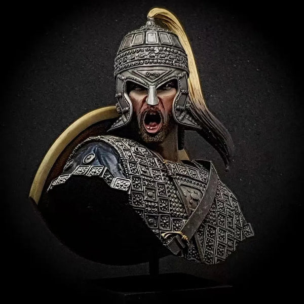 1/10 Ancient Greco-Roman Warrior, Resin Model Bust Kit, Unassembled and Unpainted