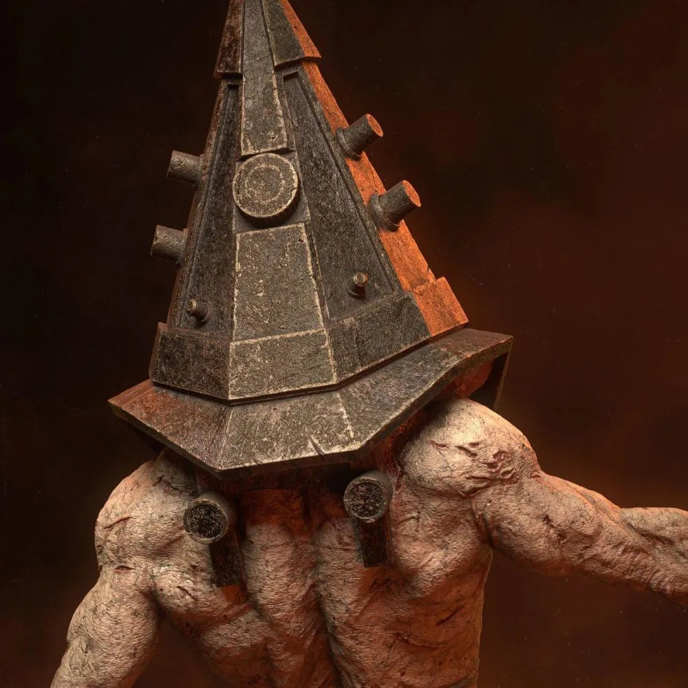 170mm Warrior Pyramid Helm, Resin Model Figure Kit, Fantasy Theme, Unassembled and Unpainted
