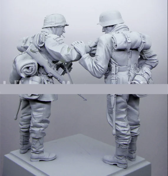 1/16 WWI Infantry, 6 Figures, Resin Model Figure Kit, Unassembled and Unpainted