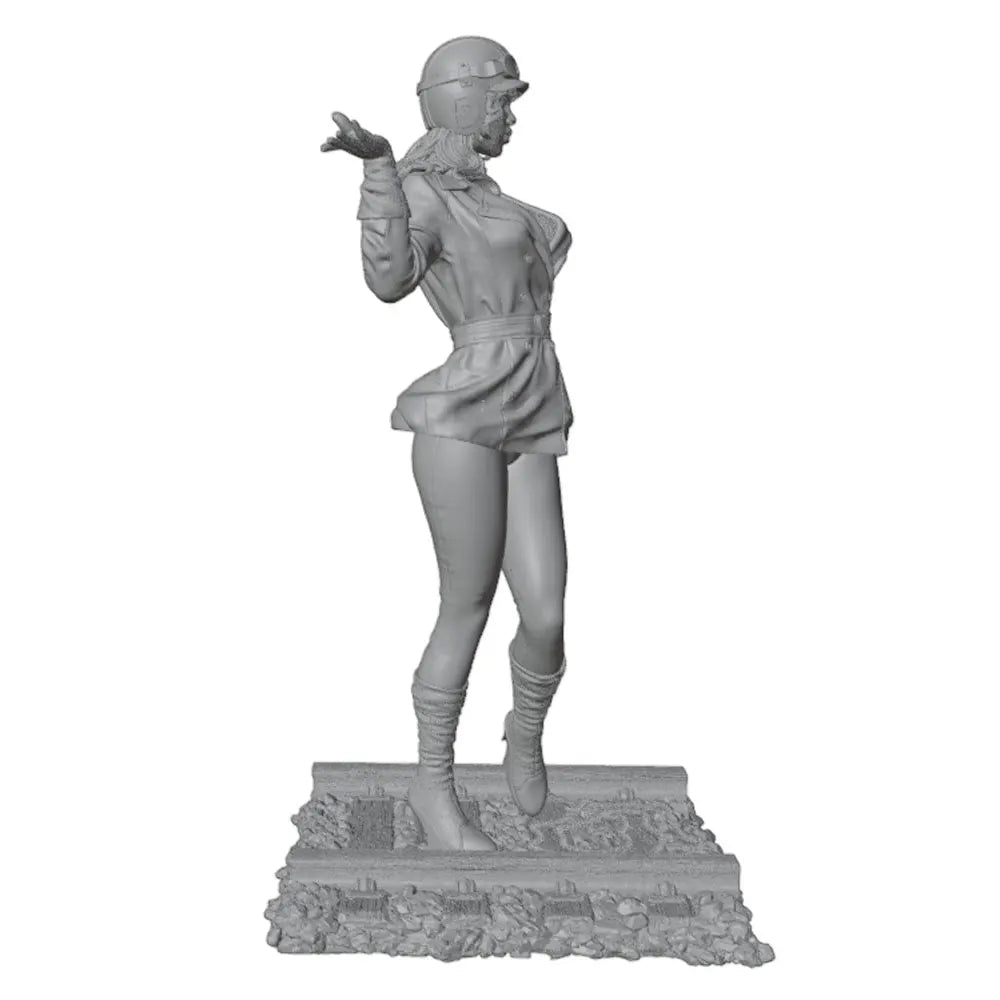 1/24 Modern Female Pilot, Resin Model Figure Kit, Unassembled and Unpainted