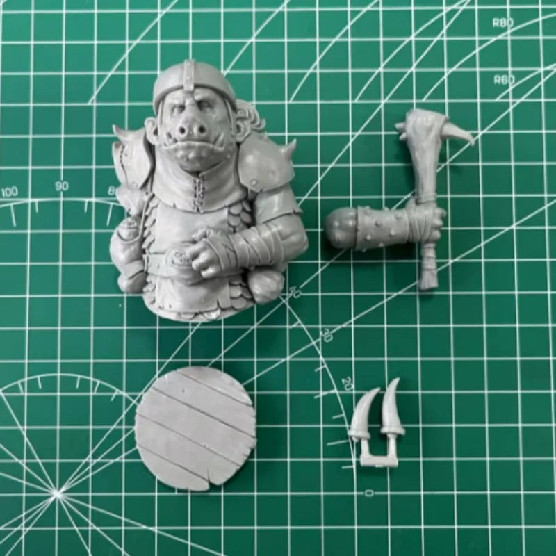 1/12 Orc Mercenary, Resin Model Bust Kit, Fantasy Theme, Unassembled and Unpainted