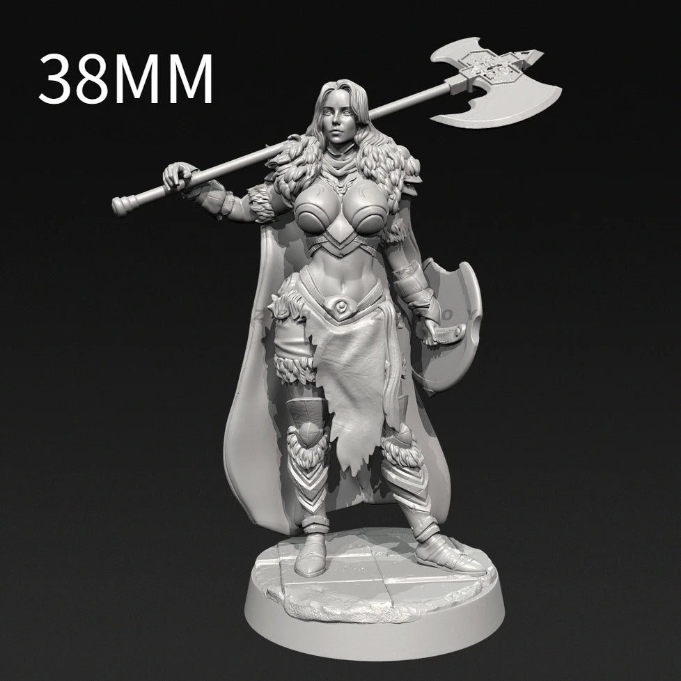 75mm Medieval Elven Warrior, Resin Model Figure Kit, Unassembled and Unpainted