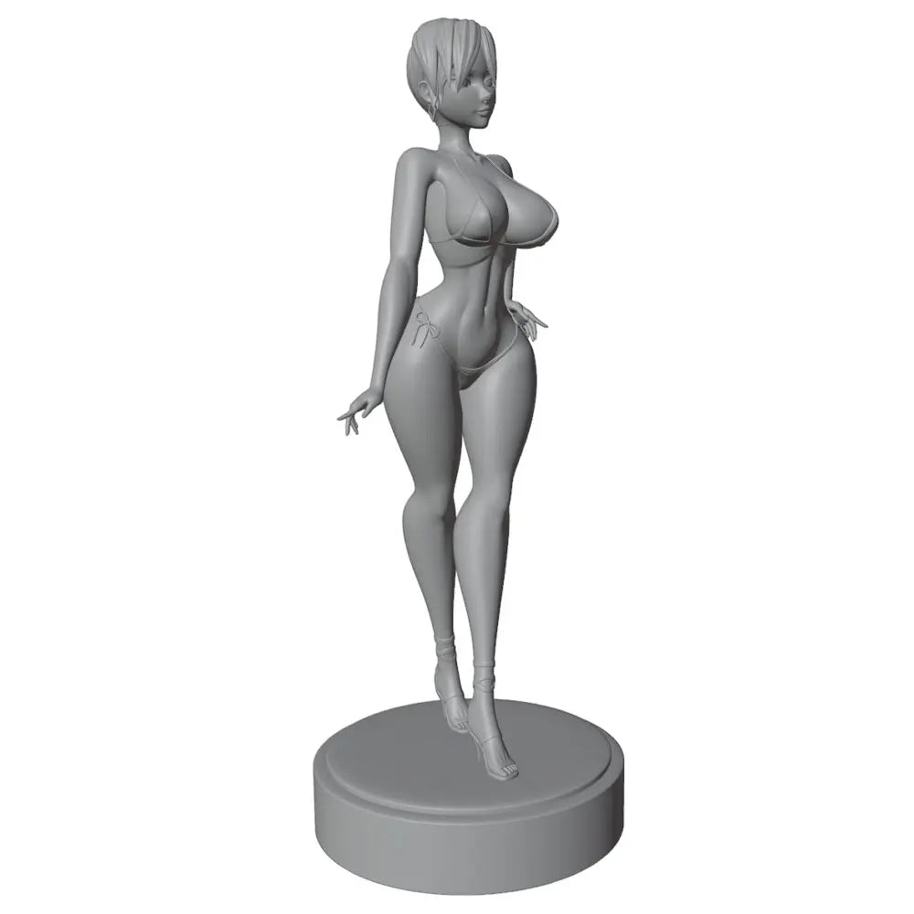 75mm Pin-up Fashion, Resin Model Figure Kit, Unassembled and Unpainted