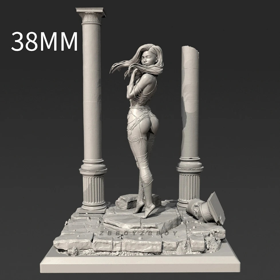 75mm Classical Female, 3 Figures, Resin Model Bust Kit, Fantasy Theme, Unassembled and Unpainted