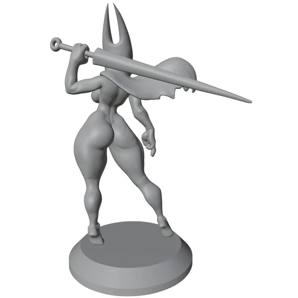 75mm Warrior with Spear, Resin Model Figure Kit, Fantasy Theme, Unassembled and Unpainted