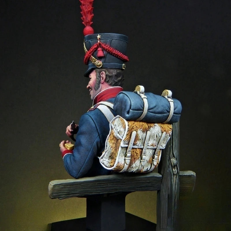 1/12 Napoleonic Military Officer, Resin Model Bust Kit, Unassembled and Unpainted