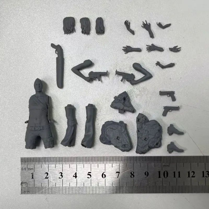 1/24 Modern Female Special Forces Operator, Resin Model Figure Kit, Unassembled and Unpainted