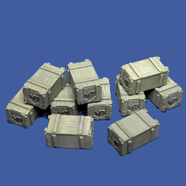 1/35 WWII BESA Machine Gun Ammo Boxes, Resin Model Accessory Kit, Unpainted