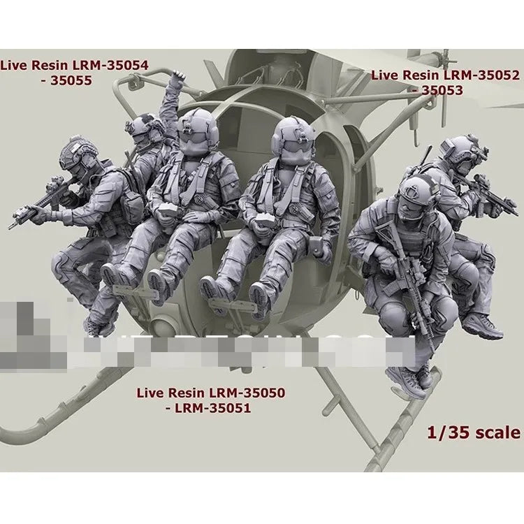 1/35 Modern Exoskeleton Assault Troopers, 9 Figures, Resin Model Figure Kit, Unassembled and Unpainted