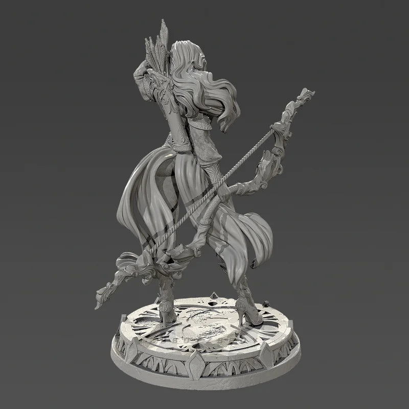 75mm Sagittarius Goddess, Resin Model Figure Kit, Mythology Theme, Unassembled and Unpainted