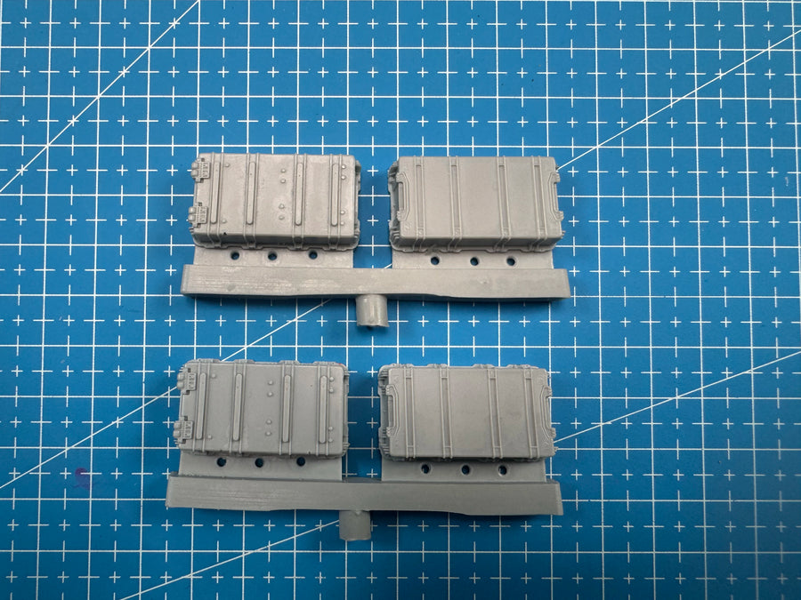 Modern Military Stacked Storage Containers 1/35 Resin Accessory Kit (x2) - resin model view 2