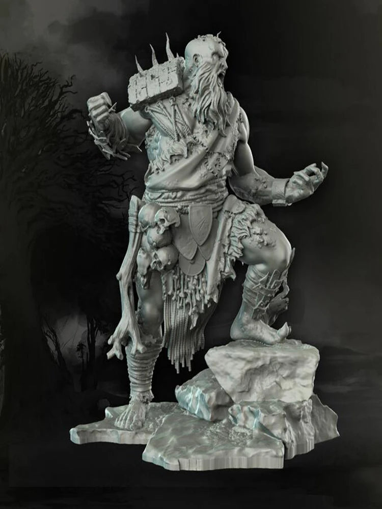 1/18 Dwarf Warrior, Resin Model Figure Kit, Fantasy Theme, Unassembled and Unpainted