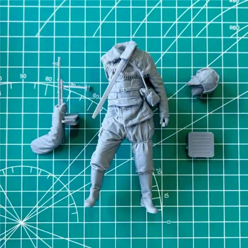 1/16 Modern Russian Internal Troops Squad, 3 Figures, Resin Model Figure Kit, Unassembled and Unpainted