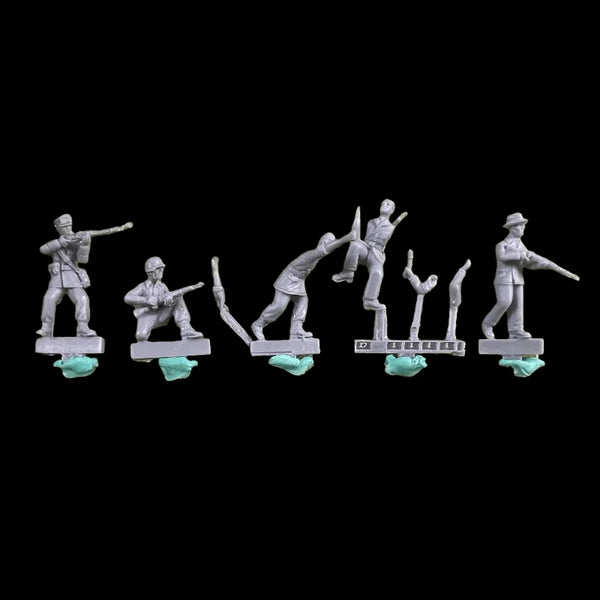 1/72 Modern Infantry Assault Team, 5 Figures, Resin Model Figure Kit, Unassembled and Unpainted