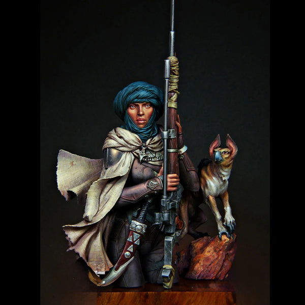 1/10 Tsul Warrior, Resin Model Bust Kit, Fantasy Theme, Unassembled and Unpainted