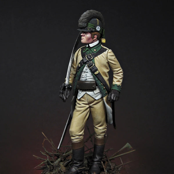 1/24 American Revolutionary War Trooper, Resin Model Figure Kit, Military Theme, Unassembled and Unpainted