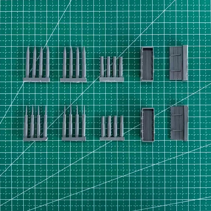 1/35 Cold War T-55 Tank Ammunition Set, Resin Model Accessory Kit, Unpainted