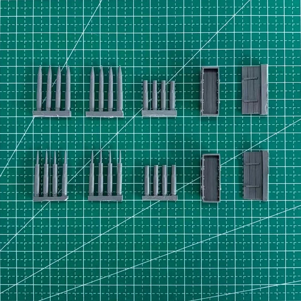 1/35 Cold War T-55 Tank Ammunition Set, Resin Model Accessory Kit, Unpainted
