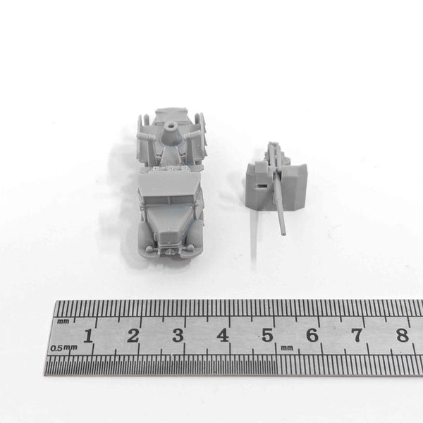 1/144 WWII Italian Autocannone 3Ro 90mm AA, Resin Model Vehicle Kit, Unassembled and Unpainted