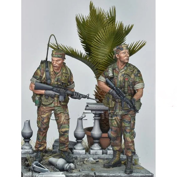 1/35 Modern USMC FAST Team Soldiers, 2 Figures, Resin Model Diorama Kit, Unassembled and Unpainted