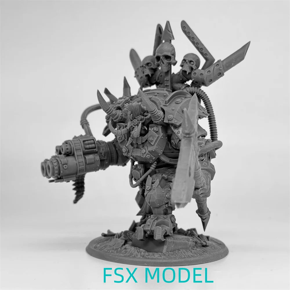 Troll Boss Warrior, Resin Model Figure Kit, Fantasy Theme, Unassembled and Unpainted