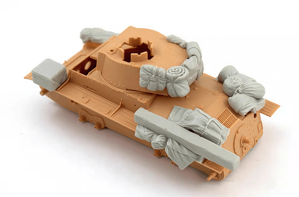 1/35 WWII American M4 Sherman with Sandbag Armor, Resin Model Vehicle Kit, Unassembled and Unpainted