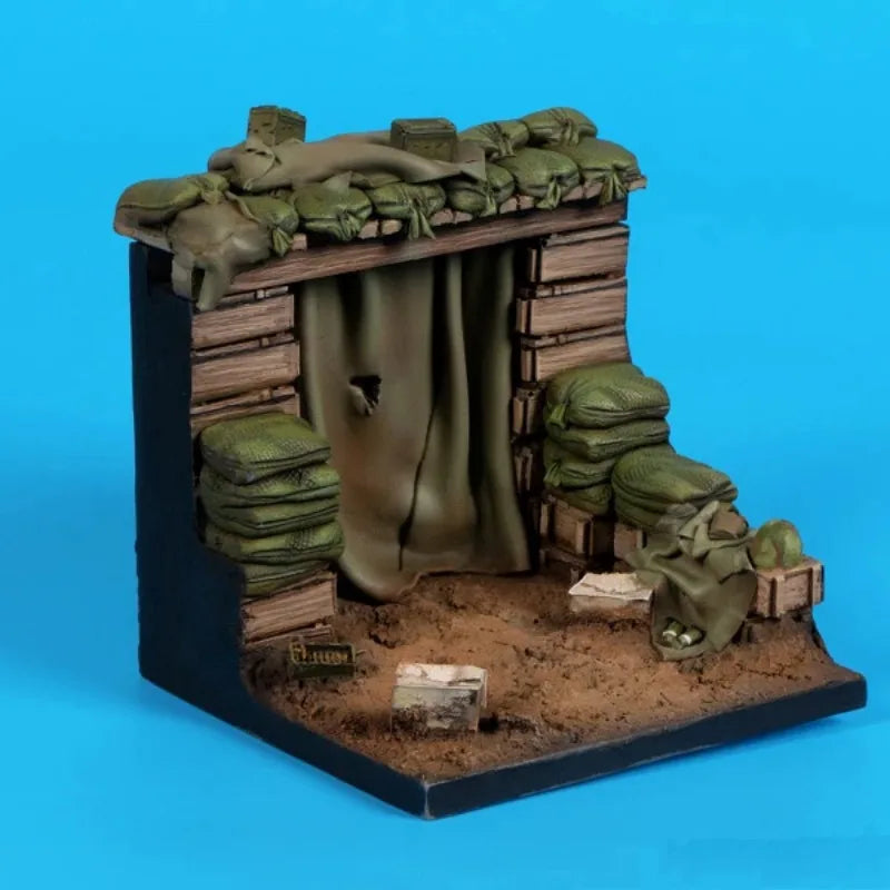 Vietnam War Bunker Fortification, Resin Model Terrain Kit, Unpainted
