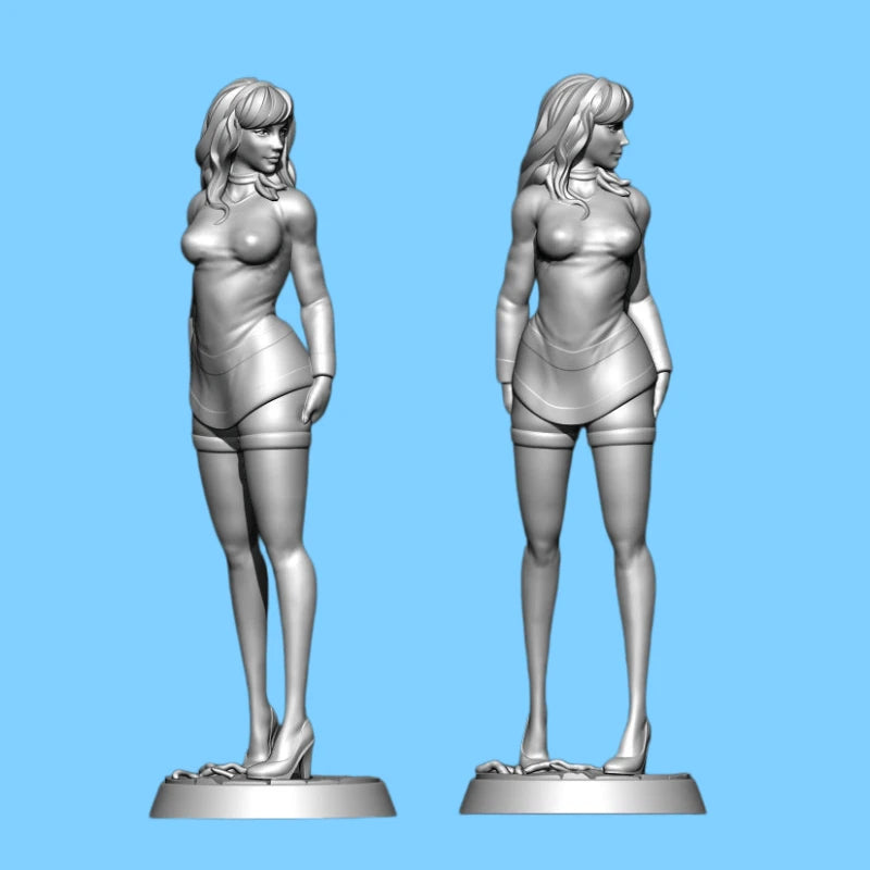 1/18 Stylized Female, Resin Model Figure Kit, Unassembled and Unpainted