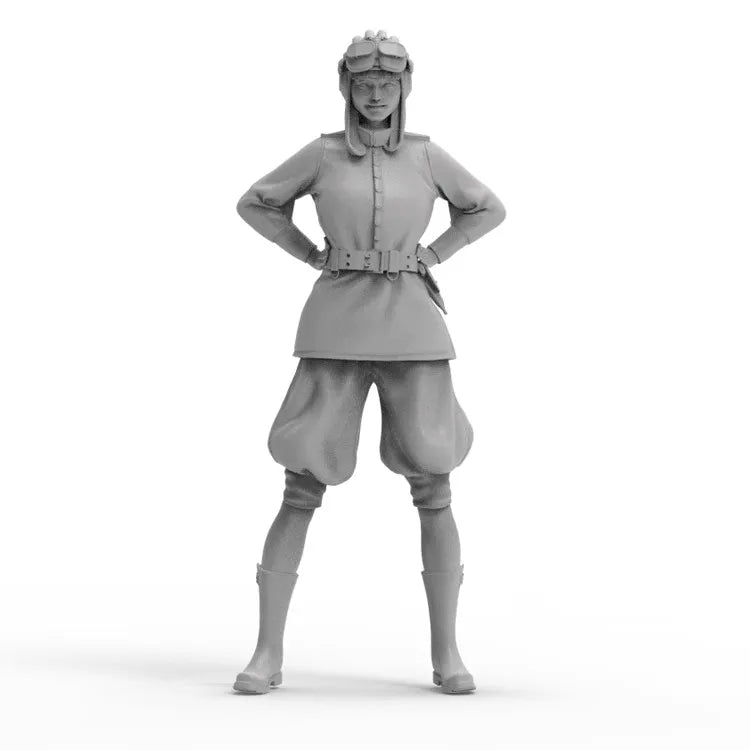 1/24 Armored Pilot Character, Resin Model Figure Kit, Anime Theme, Unassembled and Unpainted