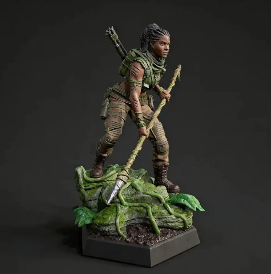 75mm Forest Hunter Ranger, Resin Model Figure Kit, Fantasy Theme, Unassembled and Unpainted