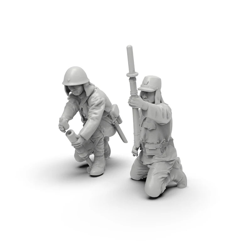 1/35 WWII Infantry Soldiers, 24 Figures, Resin Model Figure Kit, Unassembled and Unpainted