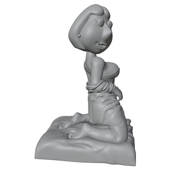 75mm Female Pinup, Resin Model Figure Kit, Unassembled and Unpainted