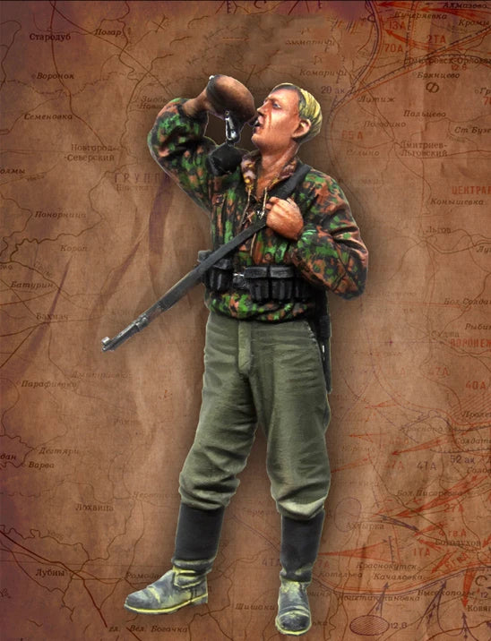 1/35 Modern Soldiers in Combat Firing Positions, 6 Figures, Resin Model Figure Kit, Unassembled and Unpainted