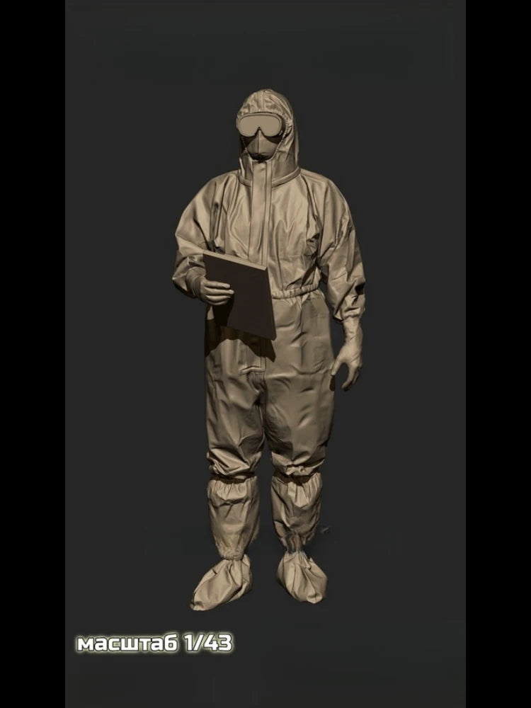1/43 Modern Epidemic Doctor, Resin Model Figure Kit, Unassembled and Unpainted