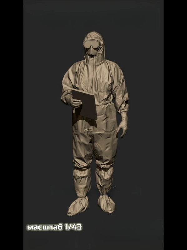 1/43 Modern Epidemic Doctor, Resin Model Figure Kit, Unassembled and Unpainted