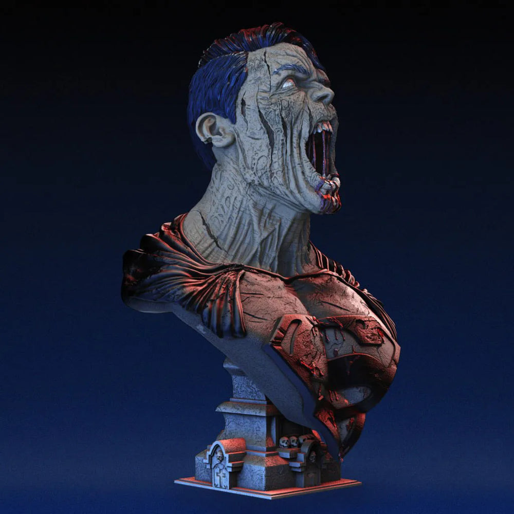 1/6 Zombie Undead Warrior, Resin Model Bust Kit, Fantasy Theme, Unassembled and Unpainted