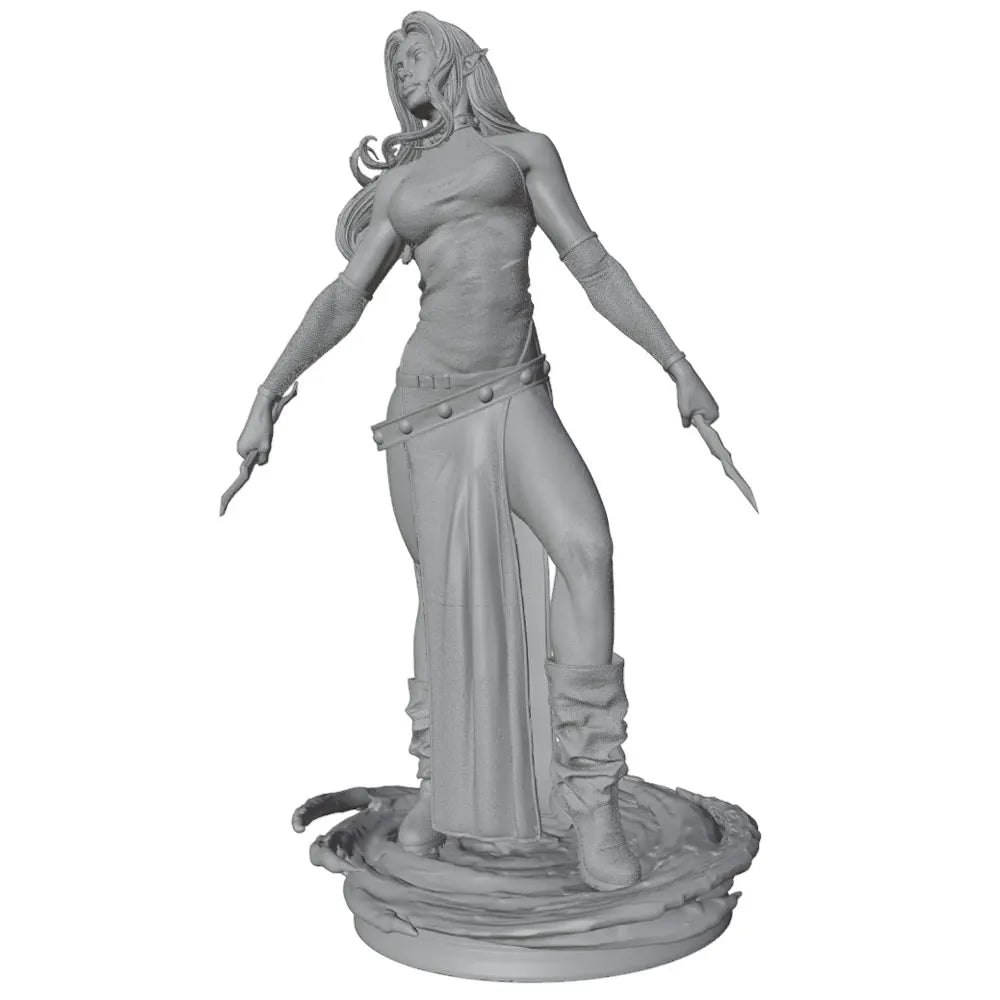 1/24 Dual Dagger Warrior with Arm Wraps, Resin Model Figure Kit, Fantasy Theme, Unassembled and Unpainted