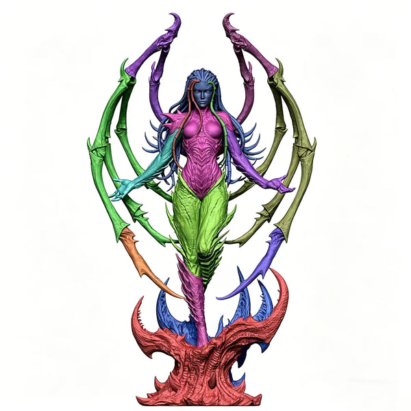 150mm Queen of Blades, Resin Model Figure Kit, Fantasy Theme, Unassembled and Unpainted