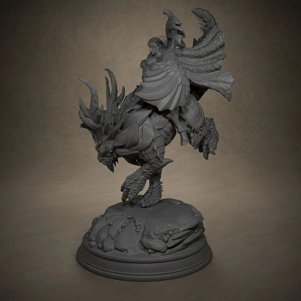 Winged Ornate Demon, Resin Model Figure Kit, Fantasy Theme, Unassembled and Unpainted