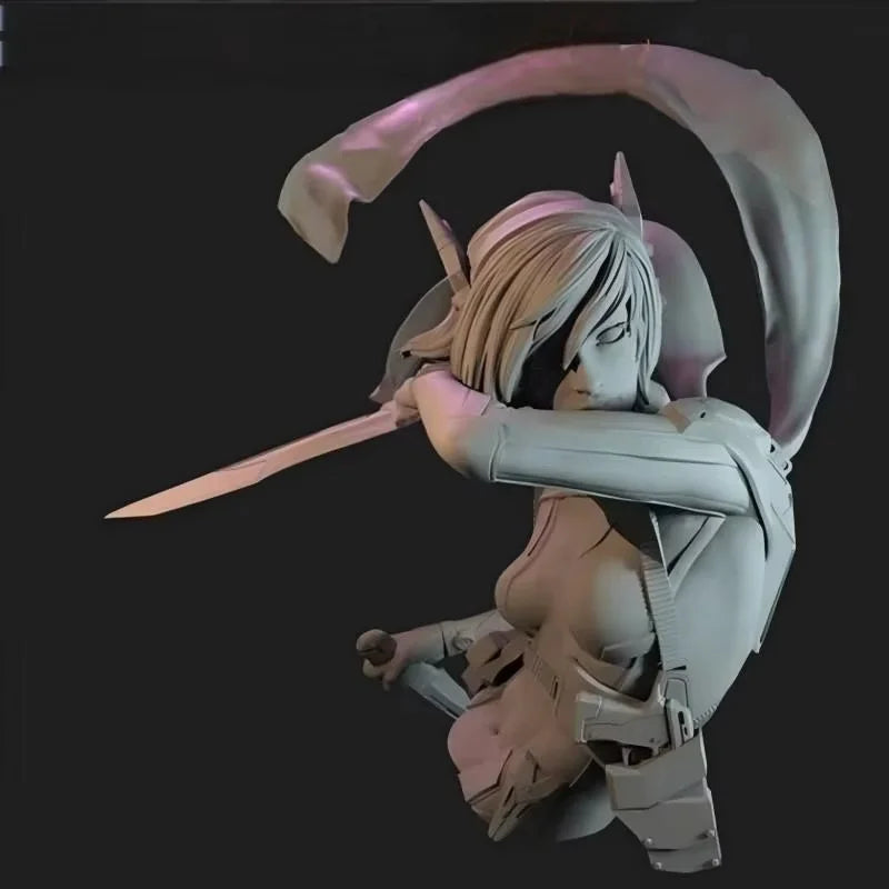 Female Assassin, Resin Model Bust Kit, Anime Theme, Unassembled and Unpainted