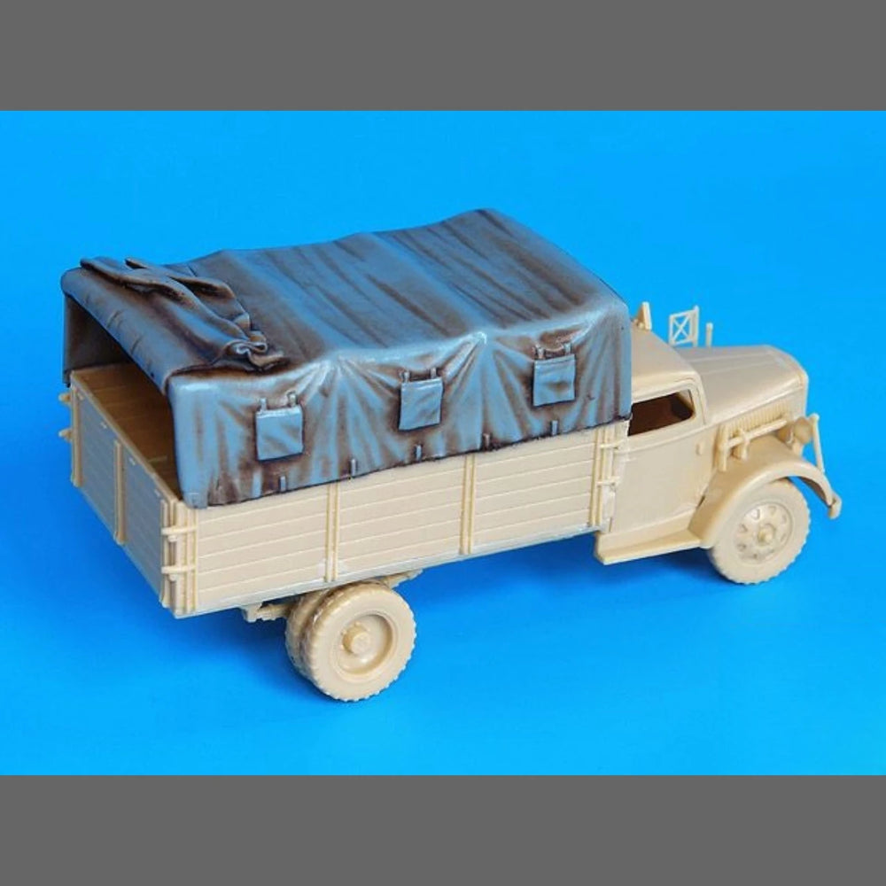1/72 WWII Opel Blitz Truck, Resin Model Vehicle Kit, Unassembled and Unpainted