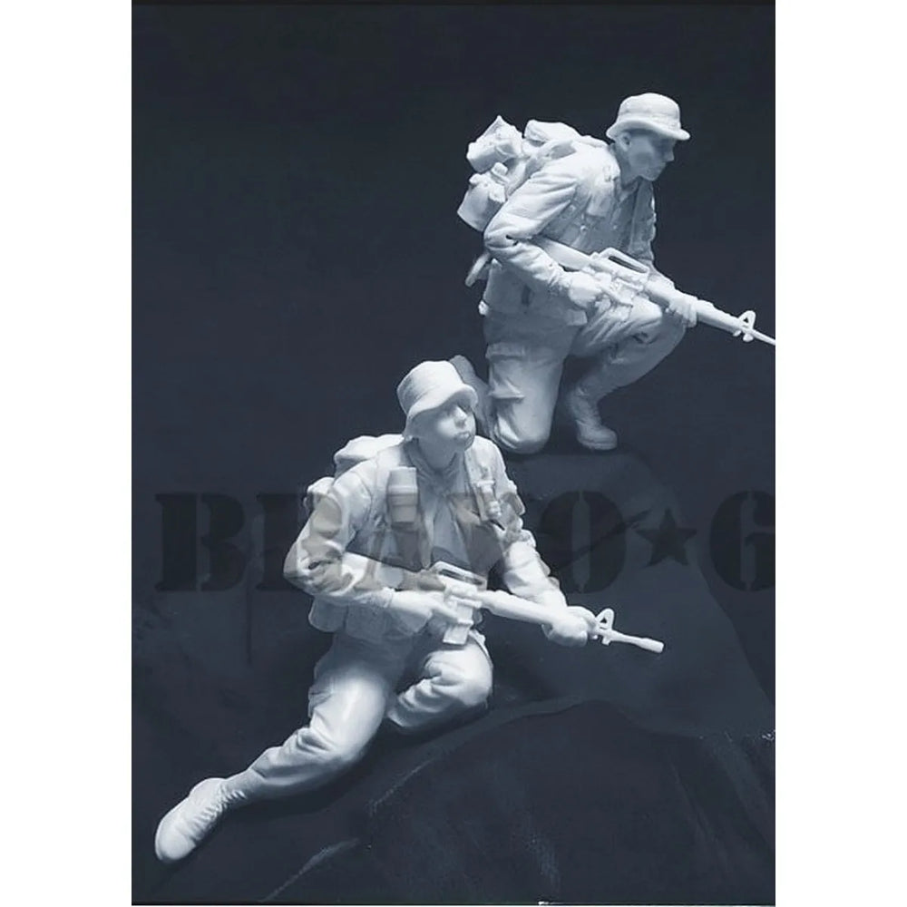 1/35 Vietnam War American Commando, 4 Figures, Resin Model Figure Kit, Unassembled and Unpainted
