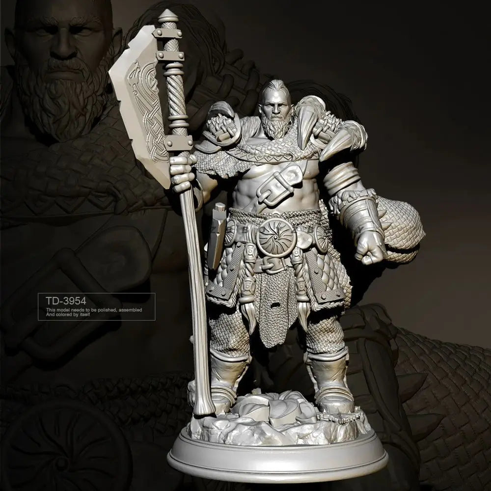 75mm Tribal Lord, Resin Model Figure Kit, Fantasy Theme, Unassembled and Unpainted