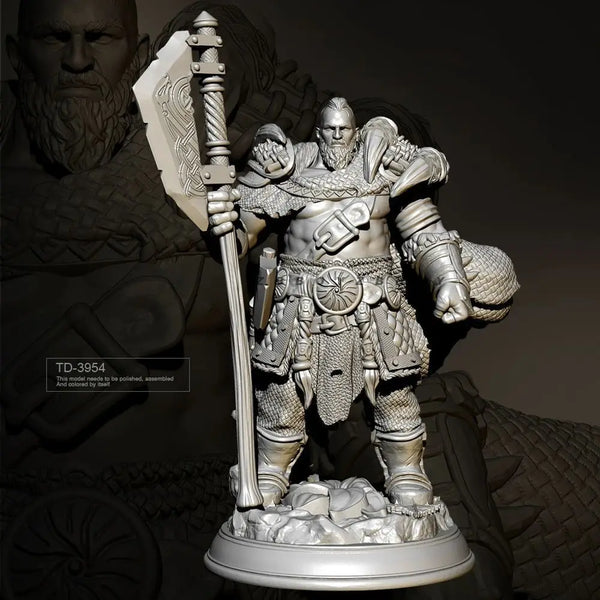 75mm Tribal Lord, Resin Model Figure Kit, Fantasy Theme, Unassembled and Unpainted