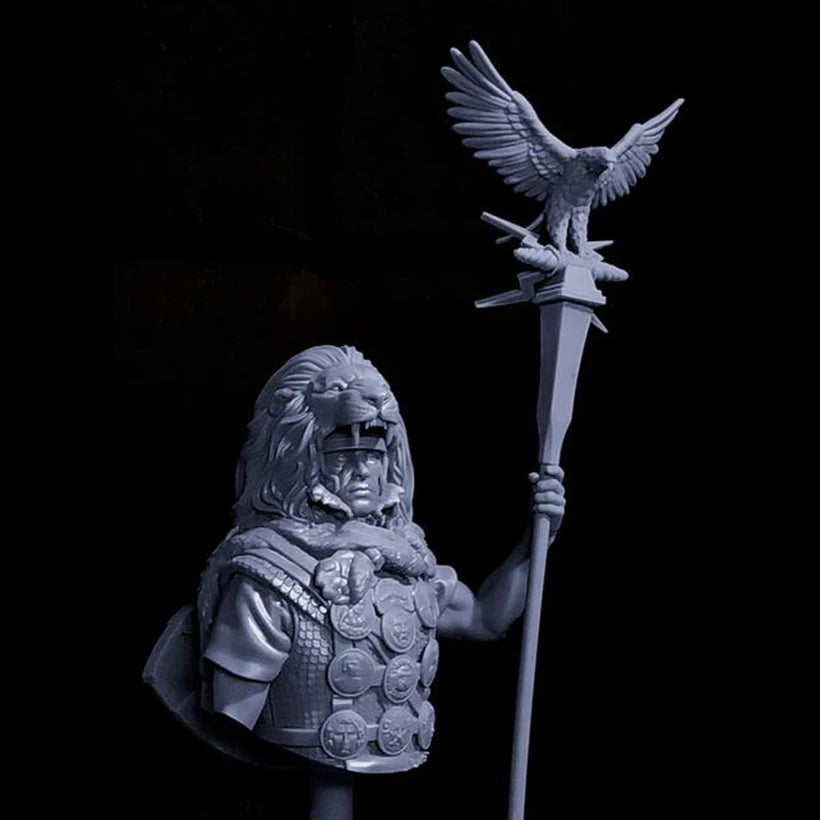 Ancient Roman Soldier, Resin Model Bust Kit, Unassembled and Unpainted